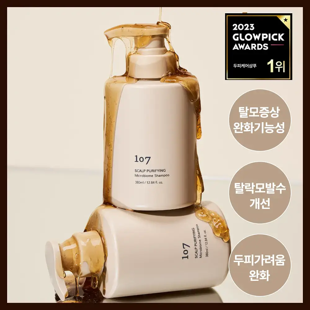 [탈모증상완화/식초샴푸] 원오세븐 스칼프 퓨리파잉 마이크로바이옴 샴푸 380ml